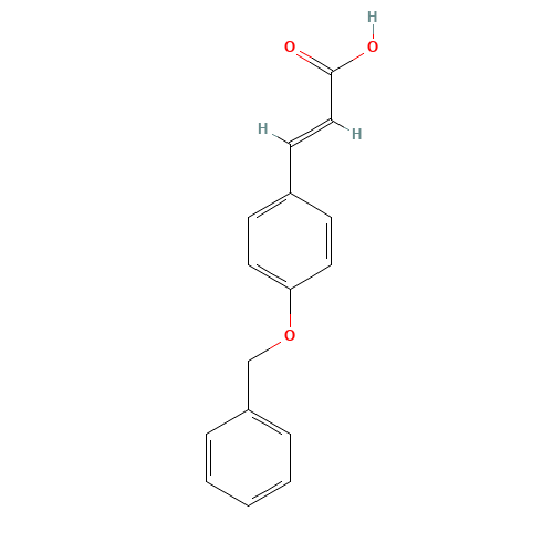 3-[4-(BENZYLOXY)PHENYL]ACRYLIC ACID (CAS: 6272-45-3) - Chemical Structure and Molecular Formula 