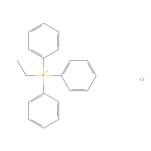 Triphenylethyl chlorophosphine (CAS: 896-33-3) - Chemical Structure and Molecular Formula 