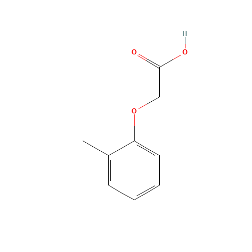 (2-METHYLPHENOXY)ACETIC ACID (CAS: 1878-49-5) - Chemical Structure and Molecular Formula 