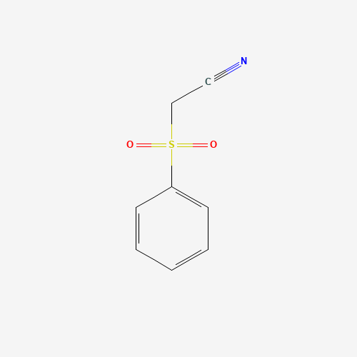 (PHENYLSULFONYL)ACETONITRILE chemical structure (PHENYLSULFONYL)ACETONITRILE (CAS: 7605-28-9) - Chemical Structure and Molecular Formula