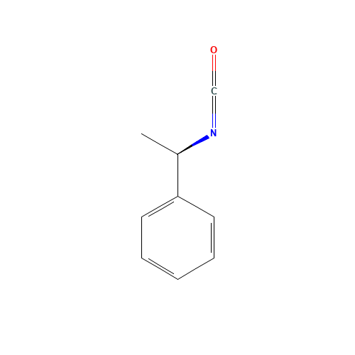 (R)-(+)-1-Phenylethyl isocyanate (CAS: 33375-06-3) - Chemical Structure and Molecular Formula 