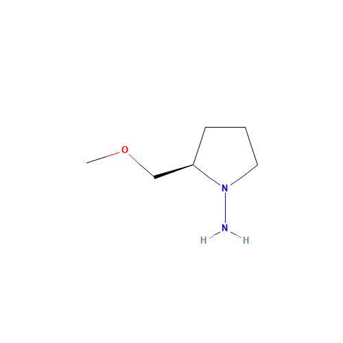 (R)-(+)-1-AMINO-2-(METHOXYMETHYL)PYRROLIDINE (CAS: 72748-99-3) - Chemical Structure and Molecular Formula 