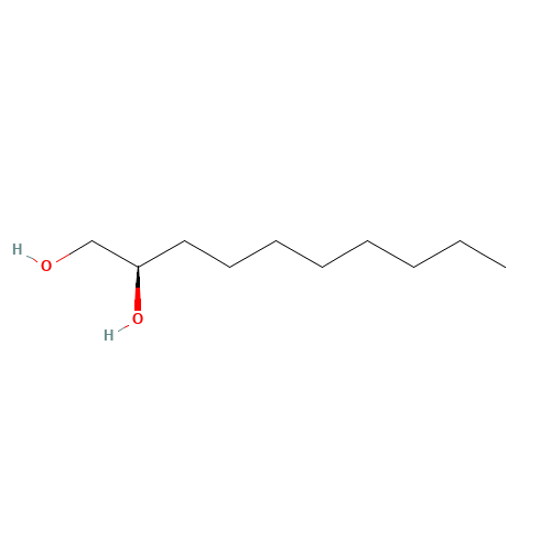(R)-1,2-DECANEDIOL (CAS: 87827-60-9) - Chemical Structure and Molecular Formula 