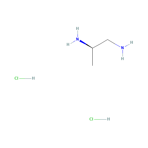 (R)-(+)-1,2-Diaminopropane dihydrochloride (CAS: 19777-67-4) - Chemical Structure and Molecular Formula 