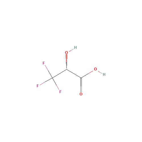 (R)-3,3,3-TRIFLUORO-2-HYDROXYPROPIONIC ACID (CAS: 121250-04-2) - Chemical Structure and Molecular Formula 