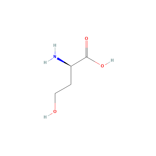 D-Homoserine (CAS: 6027-21-0) - Chemical Structure and Molecular Formula 