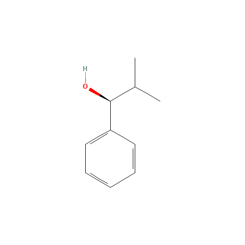 (S)-(-)-2-METHYL-1-PHENYL-1-PROPANOL (CAS: 34857-28-8) - Chemical Structure and Molecular Formula 