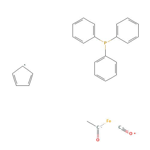 (R)-(-)-ACETYLCARBONYL(ETA5-2,4-CYCLOPENTADIEN-1-YL)(TRIPHENYLPHOSPHINE)IRON (CAS: 36548-60-4) - Related Chemical Product