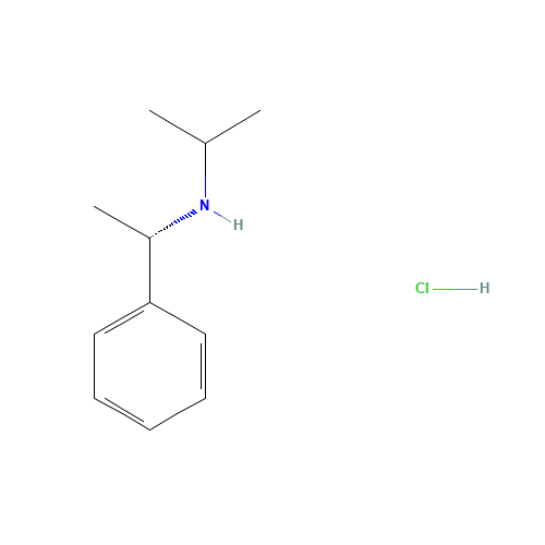 (S)-(-)-N-ISOPROPYL-1-PHENYLETHYLAMINE HYDROCHLORIDE (CAS: 116297-12-2) - Chemical Structure and Molecular Formula 