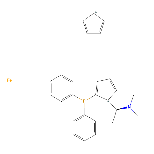 (S)-N,N-DIMETHYL-1-[(R)-2-(DIPHENYLPHOSPHINO)FERROCENYL]ETHYLAMINE (CAS: 55650-58-3) - Related Chemical Product
