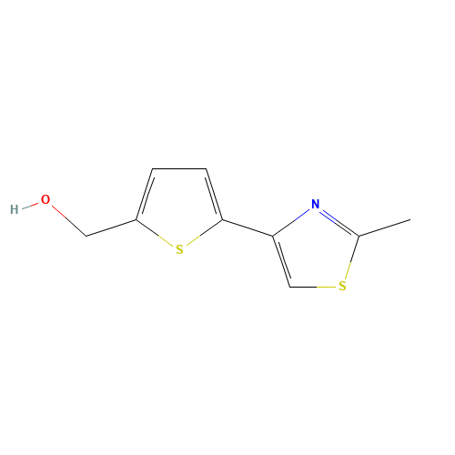 [5-(2-METHYL-1,3-THIAZOL-4-YL)-2-THIENYL]METHANOL (CAS: 337508-70-0) - Chemical Structure and Molecular Formula 