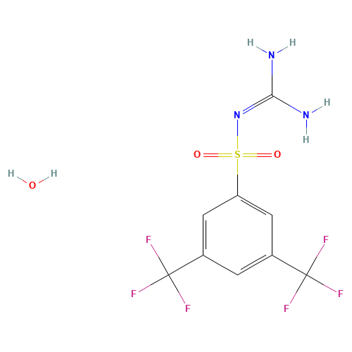 ([AMINO(IMINO)METHYL]AMINO)[3,5-DI(TRIFLUOROMETHYL)PHENYL]DIOXO-LAMBDA6-SULFANE HYDRATE (CAS: 306935-08-0) - Related Chemical Product