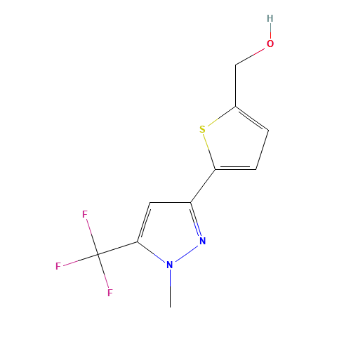 [5-[1-METHYL-5-(TRIFLUOROMETHYL)-1H-PYRAZOL-3-YL]-2-THIENYL]METHANOL (CAS: 465514-19-6) - Related Chemical Product