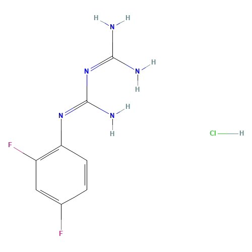 1-(2,4-DIFLUOROPHENYL)BIGUANIDE HYDROCHLORIDE (CAS: 66088-52-6) - Related Chemical Product