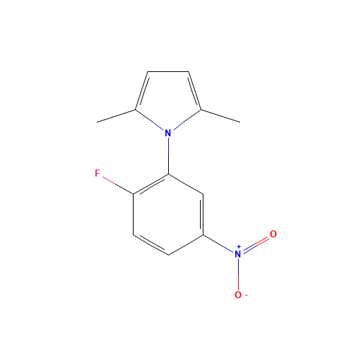 1-(2-FLUORO-5-NITROPHENYL)-2,5-DIMETHYL-1H-PYRROLE (CAS: 465514-85-6) - Related Chemical Product