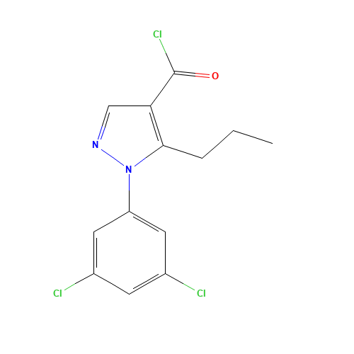 1-(3,5-DICHLOROPHENYL)-5-PROPYL-1H-PYRAZOLE-4-CARBONYL CHLORIDE (CAS: 306936-64-1) - Related Chemical Product