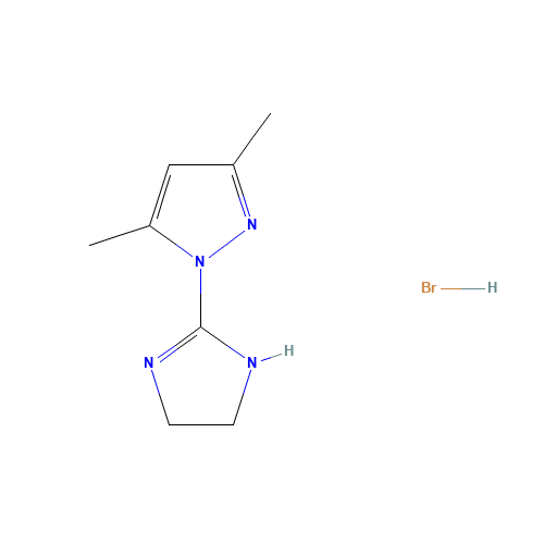 1-(4,5-DIHYDRO-1H-IMIDAZOL-2-YL)-3,5-DIMETHYL-1H-PYRAZOLE HYDROBROMIDE (CAS: 132369-02-9) - Related Chemical Product