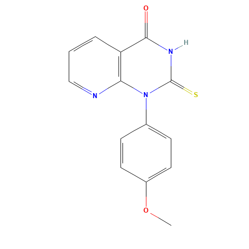 1-(4-METHOXYPHENYL)-2-THIOXO-1,2,3,4-TETRAHYDROPYRIDO[2,3-D]PYRIMIDIN-4-ONE (CAS: 89374-59-4) - Related Chemical Product