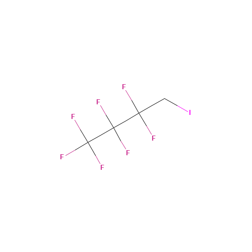 2,2,3,3,4,4,4-HEPTAFLUORO-1-IODOBUTANE (CAS: 374-98-1) - Chemical Structure and Molecular Formula 