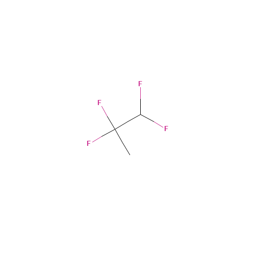 1,1,2,2-TETRAFLUOROPROPANE (CAS: 40723-63-5) - Chemical Structure and Molecular Formula 
