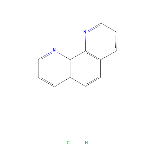 o-Phenanthroline monohydrochloride monohydrate (CAS: 3829-86-5) - Chemical Structure and Molecular Formula 