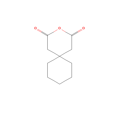 1,1-Cyclohexane diacetic anhydride (CAS: 1010-26-0) - Chemical Structure and Molecular Formula 