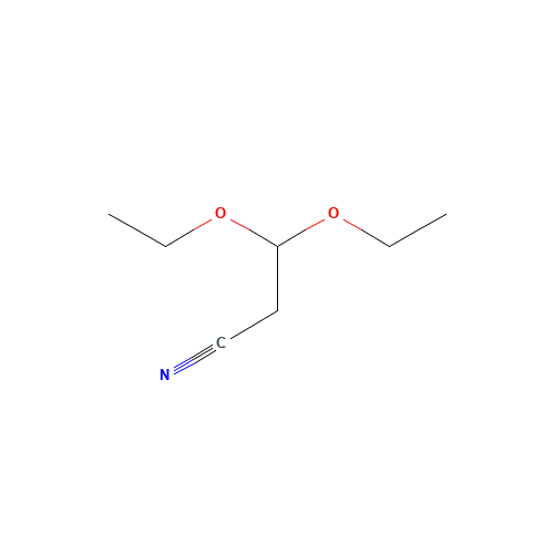 3,3-Diethoxypropionitrile (CAS: 2032-34-0) - Chemical Structure and Molecular Formula 