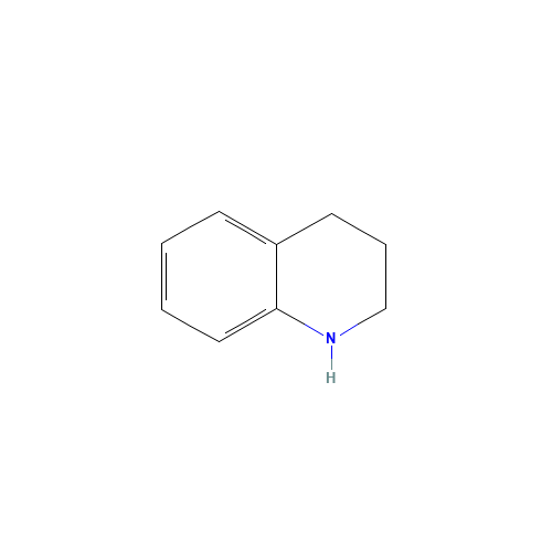 1,2,3,4-Tetrahydroquinoline (CAS: 635-46-1) - Chemical Structure and Molecular Formula 