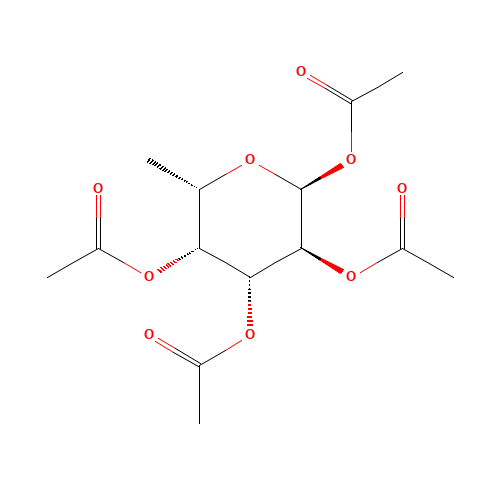 1,2,3,4-TETRA-O-ACETYL-A-L-FUCOPYRANOSE (CAS: 64913-16-2) - Chemical Structure and Molecular Formula 