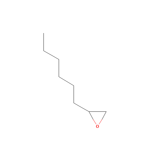 1,2-Epoxyoctane (CAS: 2984-50-1) - Chemical Structure and Molecular Formula 