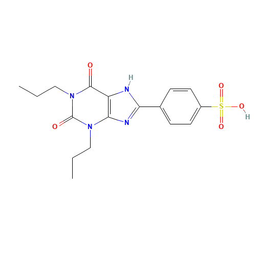 1,3-DIPROPYL-8-P-SULFOPHENYLXANTHINE (CAS: 89073-57-4) - Related Chemical Product