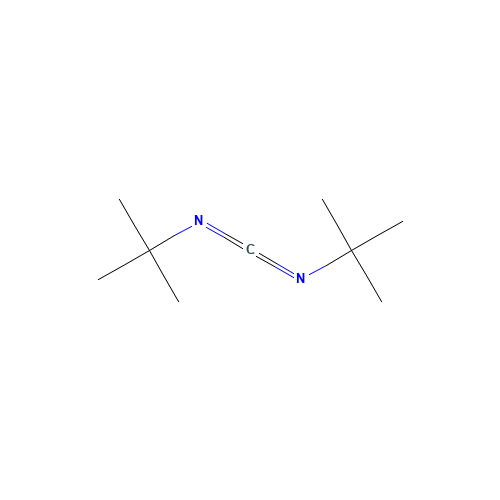 N,N'-DI-TERT-BUTYLCARBODIIMIDE (CAS: 691-24-7) - Chemical Structure and Molecular Formula 