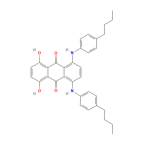 Solvent Green 28 (CAS: 28198-05-2) - Chemical Structure and Molecular Formula 