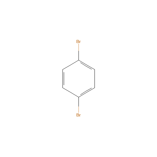 1,4-Dibromobenzene (CAS: 106-37-6) - Chemical Structure and Molecular Formula 