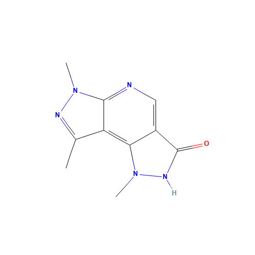 1,6,8-TRIMETHYL-1,2,3,6-TETRAHYDRODIPYRAZOLO[3,4-B:3,4-D]PYRIDIN-3-ONE (CAS: 81153-35-7) - Related Chemical Product