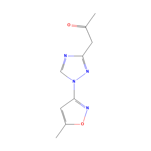 1-[1-(5-METHYLISOXAZOL-3-YL)-1H-1,2,4-TRIAZOL-3-YL]ACETONE (CAS: 92658-77-0) - Related Chemical Product