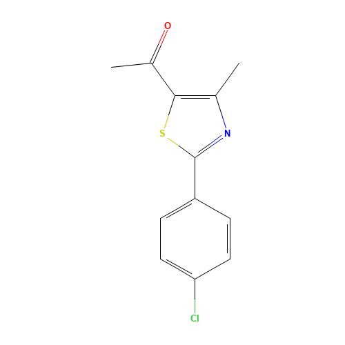 1-[2-(4-CHLOROPHENYL)-4-METHYL-1,3-THIAZOL-5-YL]-1-ETHANONE (CAS: 54001-07-9) - Related Chemical Product