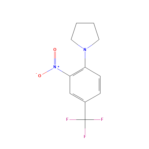 N-[2-NITRO-4-(TRIFLUOROMETHYL)PHENYL]PYRROLIDINE (CAS: 40832-82-4) - Related Chemical Product