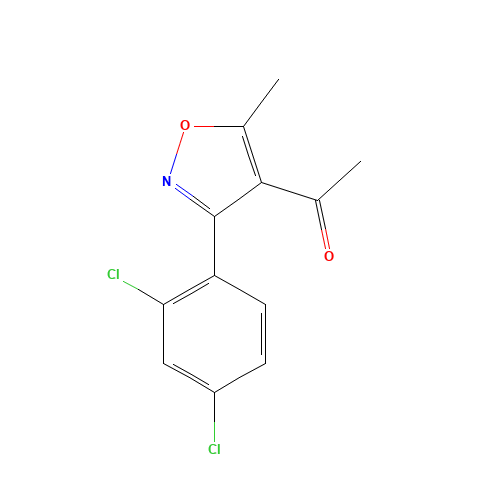 1-[3-(2,4-DICHLOROPHENYL)-5-METHYLISOXAZOL-4-YL]ETHAN-1-ONE (CAS: 169814-56-6) - Related Chemical Product