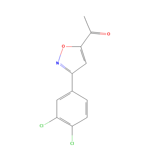 1-[3-(3,4-DICHLOROPHENYL)ISOXAZOL-5-YL]ETHAN-1-ONE (CAS: 175277-36-8) - Related Chemical Product