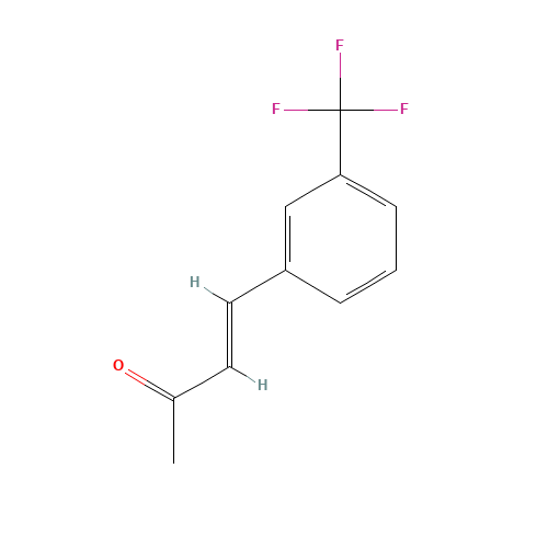 1-[3-(TRIFLUOROMETHYL)PHENYL]BUT-1-EN-3-ONE (CAS: 80992-92-3) - Chemical Structure and Molecular Formula 