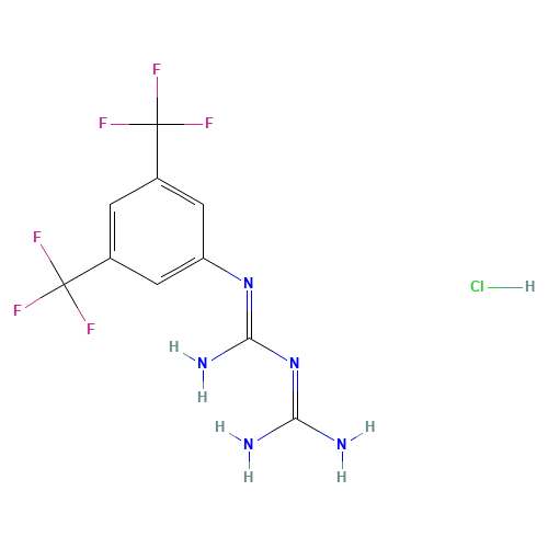 1-[3,5-BIS(TRIFLUOROMETHYL)PHENYL]BIGUANIDE HYDROCHLORIDE (CAS: 36068-40-3) - Related Chemical Product