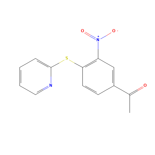 1-[3-NITRO-4-(2-PYRIDYLTHIO)PHENYL]ETHAN-1-ONE (CAS: 175137-44-7) - Related Chemical Product