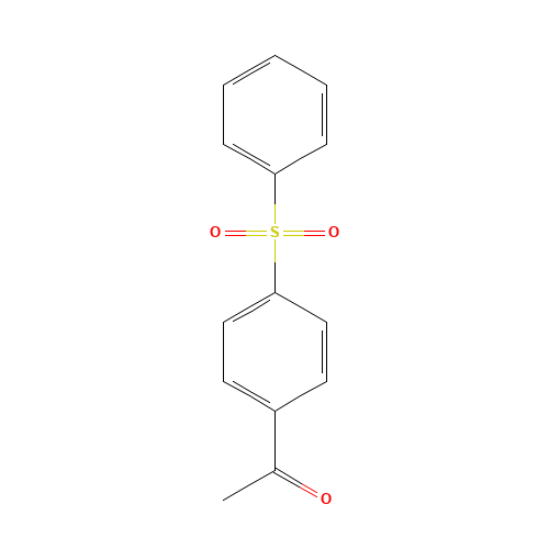 4-ACETYLDIPHENYL SULFONE (CAS: 65085-83-8) - Chemical Structure and Molecular Formula 