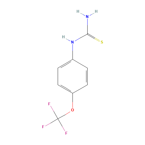 1-(4-(TRIFLUOROMETHOXY)PHENYL)-2-THIOUREA (CAS: 142229-74-1) - Chemical Structure and Molecular Formula 