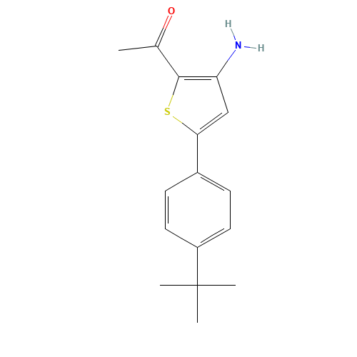 1-[3-AMINO-5-[4-(TERT-BUTYL)PHENYL]-2-THIENYL]ETHAN-1-ONE (CAS: 306935-12-6) - Related Chemical Product