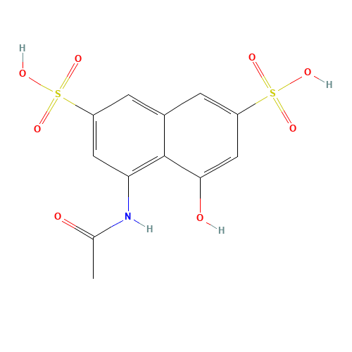 4-acetamido-5-hydroxynaphthalene-2,7-disulfonic acid (CAS: 134-34-9) - Related Chemical Product