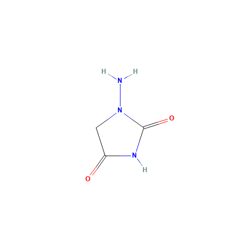 1-AMINOHYDANTOIN (CAS: 6301-02-6) - Chemical Structure and Molecular Formula 