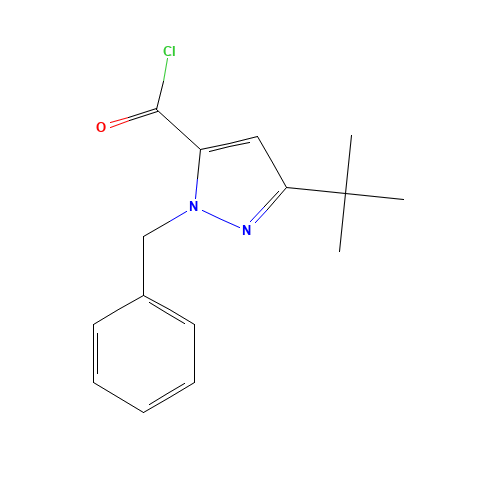 1-BENZYL-3-(TERT-BUTYL)-1H-PYRAZOLE-5-CARBONYL CHLORIDE (CAS: 160233-29-4) - Related Chemical Product