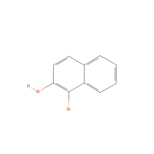 1-Bromo-2-naphthol (CAS: 573-97-7) - Chemical Structure and Molecular Formula 